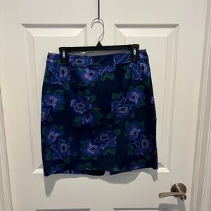 GAP Navy Floral Mini Skirt